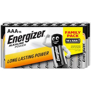 16 Piles AAA LR03 Alcaline Power MN2400 Shrink 1.5V Energizer