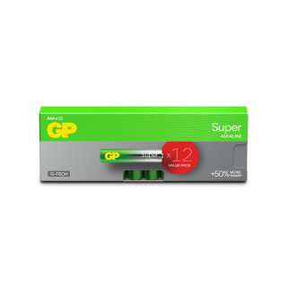 Piles LR03 super alcalines AAA 1.5V BL12 GP
