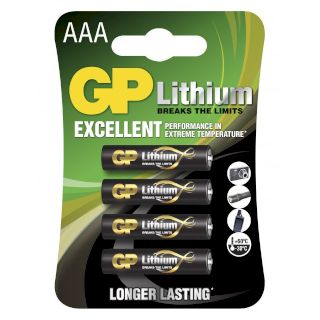 Piles AAA Lithium 1.50V BL4 GP