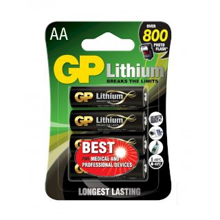 4 Piles AA FR6 Lithium 1.5V GP