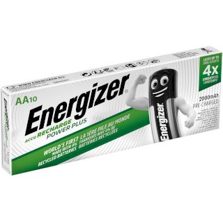 Piles rechargeables Power Plus NiMH AA HR6 1.2V 2000mAh (boite de 10) ENERGIZER