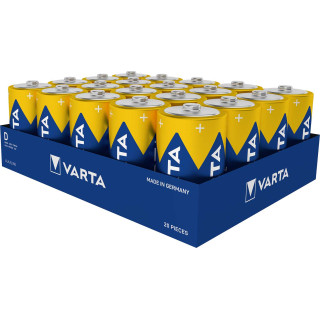 Piles super alcalines LR20 1.5V Longlife Power 16500mAh (20 piles) VARTA
