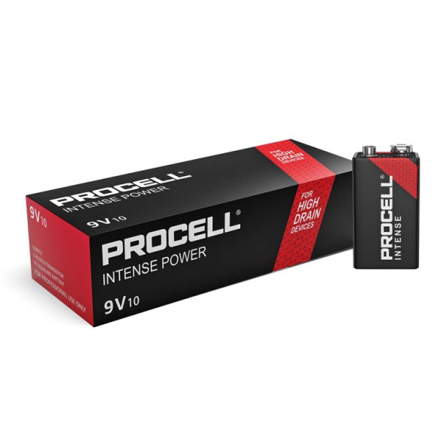 10 Piles 9V 6LR61 PX1604 Alcalines Intense 1.5V Duracell Procell