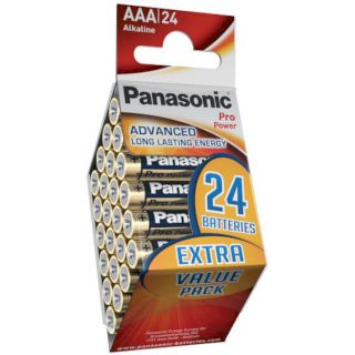 PILES LR03 ALCALINES PRO POWER AAA 1.50V (boîte de 24) PANASONIC