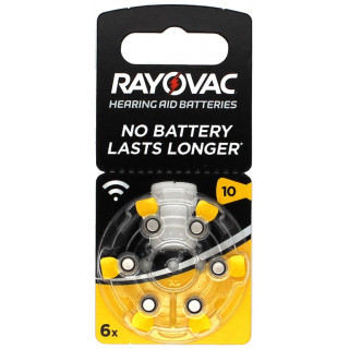 PILES 10 AUDITIVES 1.4V 105mAh RAYOVAC