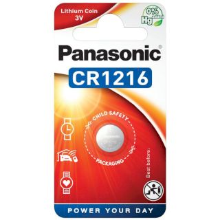 Pile Bouton CR1216 Lithium 3V 25mAh Panasonic