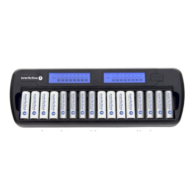 Chargeur professionnel NiMH everActive NC-1600 pour 16 piles AA ou AAA