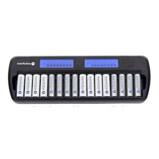Chargeur professionnel NiMH everActive NC-1600 pour 16 piles AA ou AAA