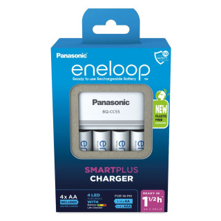 Chargeur BQ-CC55 SmartPlus + 4 Piles AA NiMH 2000mAh ENELOOP