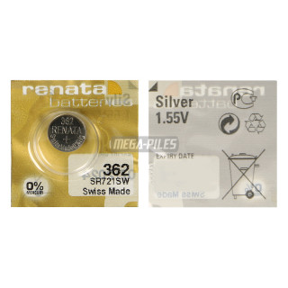 PILE SR721SW 362 MP-E OXYDE ARGENT SR58 1.55V 24mAh RENATA