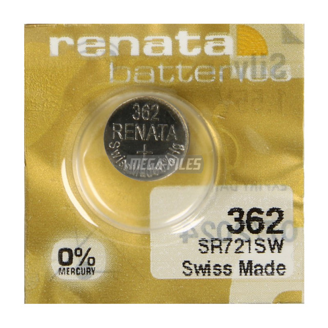 PILE SR721SW 362 MP-E OXYDE ARGENT SR58 1.55V 24mAh RENATA