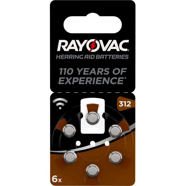 PILES 312 AUDITIVES 1.4V 180mAh RAYOVAC