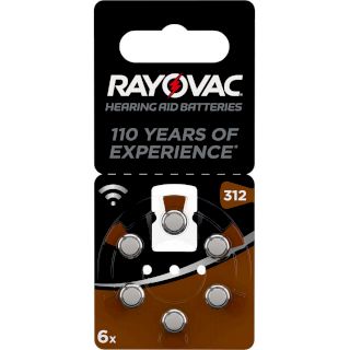 PILES 312 AUDITIVES 1.4V 180mAh RAYOVAC