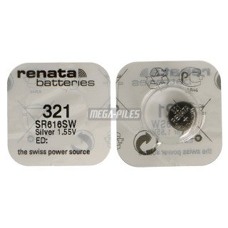 PILE SR616SW OXYDE ARGENT 321.SP 1.55V 14.5mAh RENATA