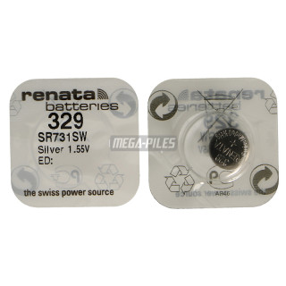 PILE SR731SW OXYDE ARGENT 329.SP 1.55V 37mAh RENATA