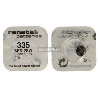 PILE SR512SW OXYDE ARGENT 335.SP 1.55V 6mAh RENATA