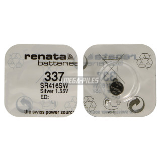 PILE SR416SW 337.SP OXYDE ARGENT 1.55V 8mAh RENATA