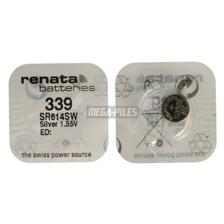 PILE SR614SW 339.SP OXYDE ARGENT 1.55V 11mAh RENATA