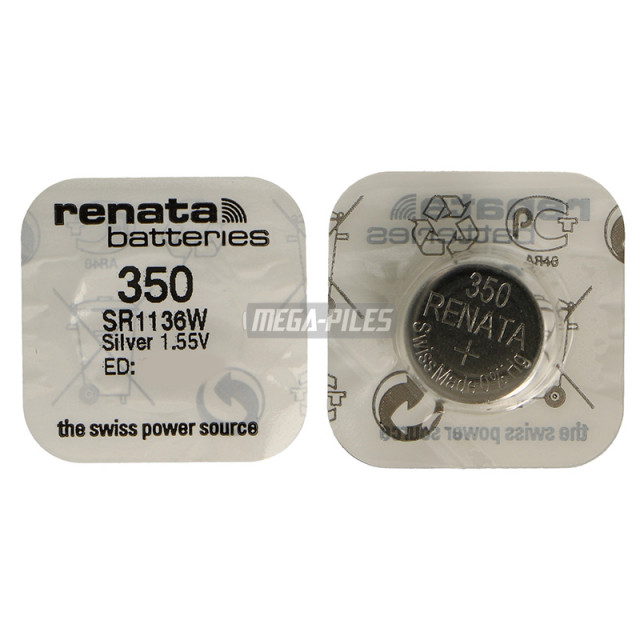 PILE SR1136W 350.SP OXYDE ARGENT 1.55V 105mAh RENATA