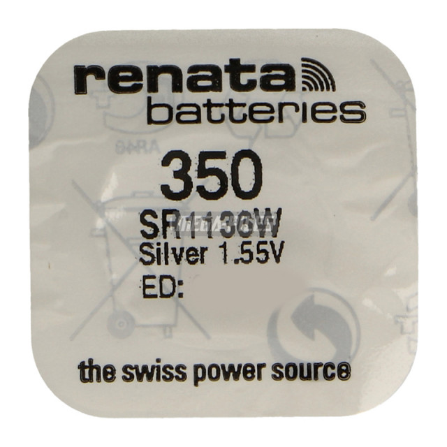 PILE SR1136W 350.SP OXYDE ARGENT 1.55V 105mAh RENATA