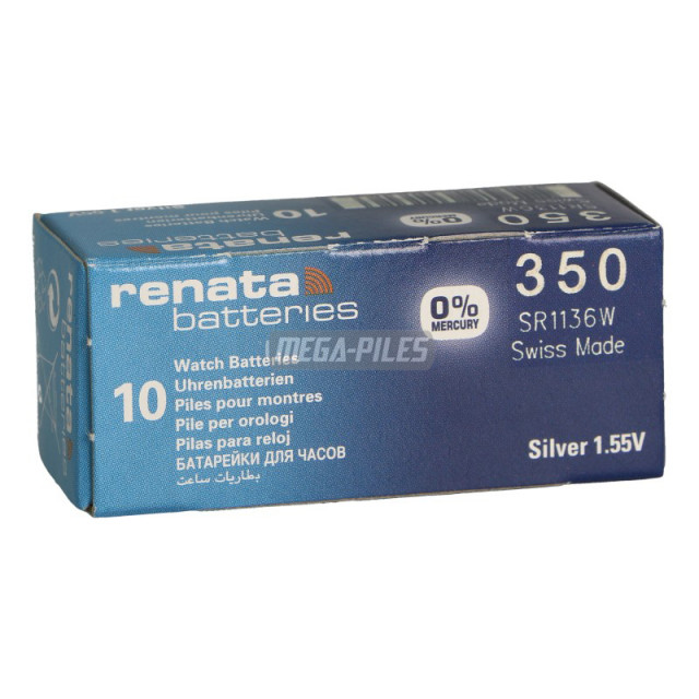 PILE SR1136W 350.SP OXYDE ARGENT 1.55V 105mAh RENATA