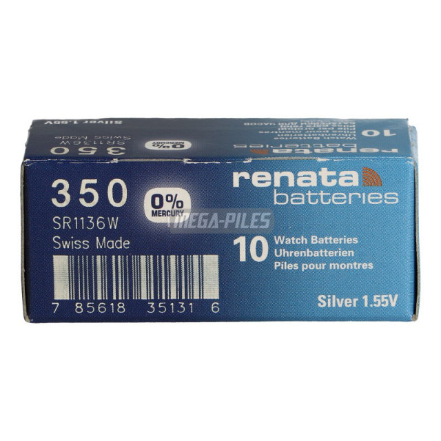 PILE SR1136W 350.SP OXYDE ARGENT 1.55V 105mAh RENATA