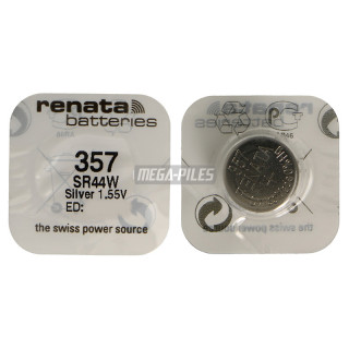 PILE SR44W OXYDE ARGENT 357.SP 1.55 V 160mAh RENATA