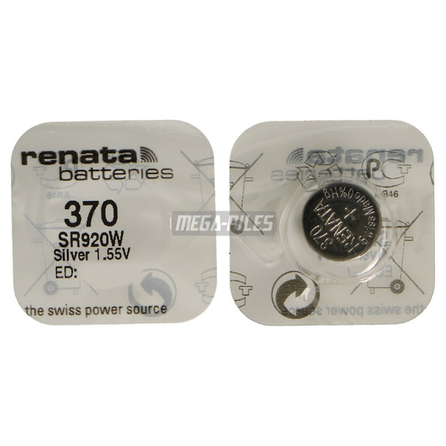 PILE SR920W OXYDE ARGENT 370.SP 1.55V 40mAh RENATA