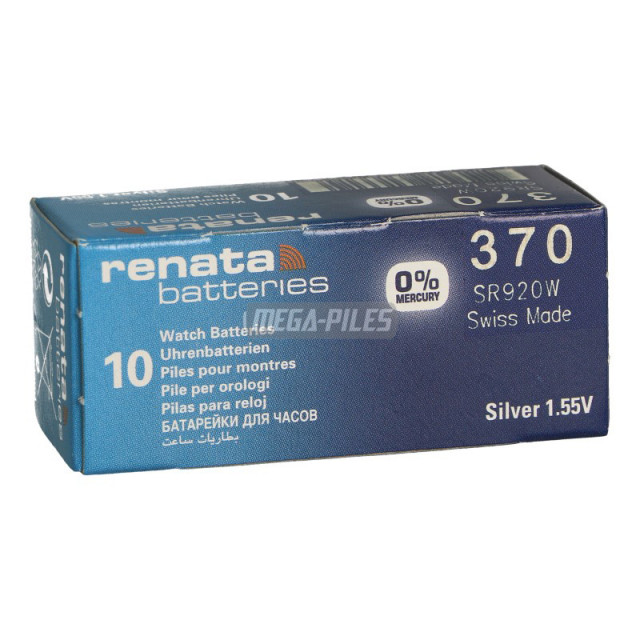 PILE SR920W OXYDE ARGENT 370.SP 1.55V 40mAh RENATA