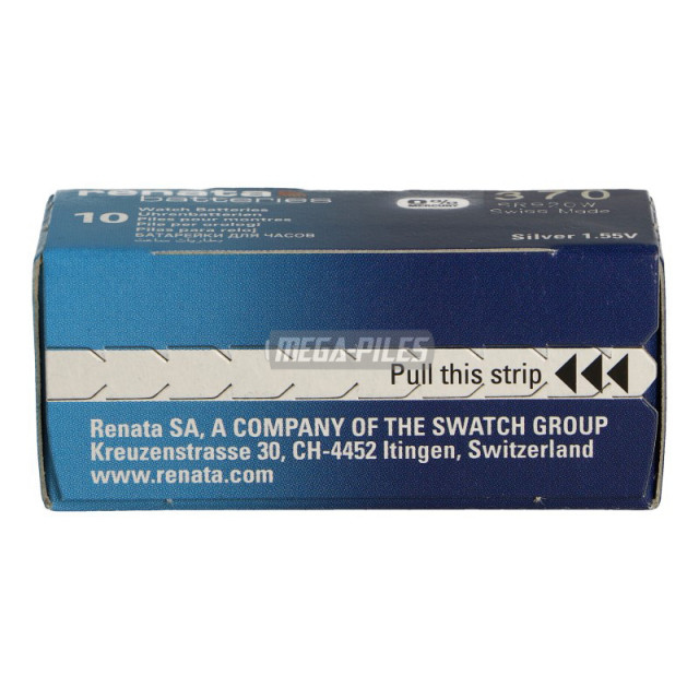 PILE SR920W OXYDE ARGENT 370.SP 1.55V 40mAh RENATA