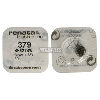 PILE SR521SW OXYDE ARGENT 379.SP 1.55V 16mAh RENATA