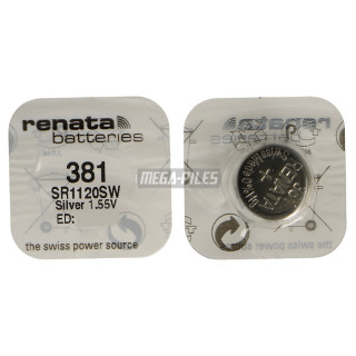 PILE SR1120SW 381.SP OXYDE ARGENT SR55 1.55V 50mAh RENATA