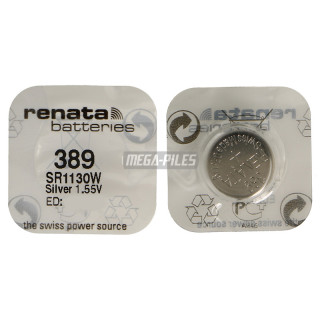 PILE SR1130W 389.SP OXYDE ARGENT SR54 1.55V 80mAh RENATA