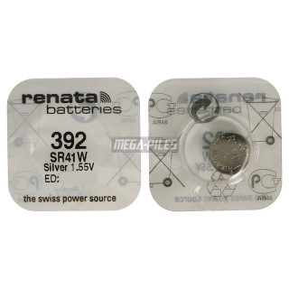 PILE SR736W OXYDE ARGENT 392.SP 1.55V 42mAh RENATA