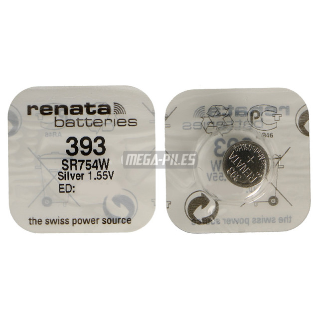 PILE 393.SP OXYDE ARGENT SR48W 1.55V 80mAh RENATA