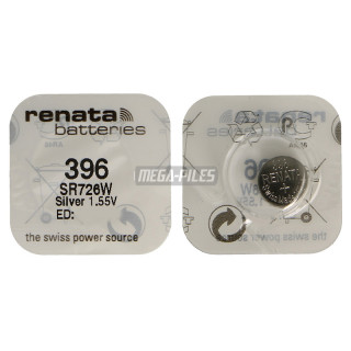 PILE SR726W OXYDE ARGENT 396.SP 1.55V 32mAh RENATA