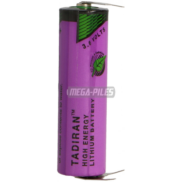 PILE SL-760/PT ER-AA lithium avec pins PCB 3.6V 2200mAh ER14505 TADIRAN