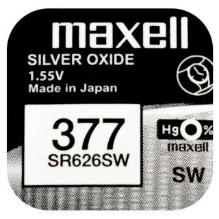 PILE SR626SW OXYDE ARGENT 377 1.55V 28mAh MAXELL