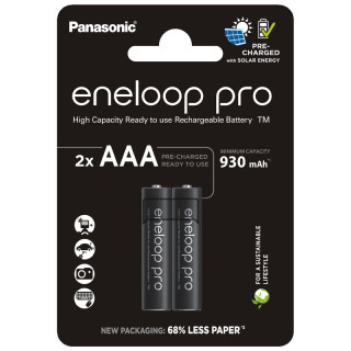 Piles Rechargeables Eneloop Pro NiMH AAA HR03 1.2V 930mAh BL2