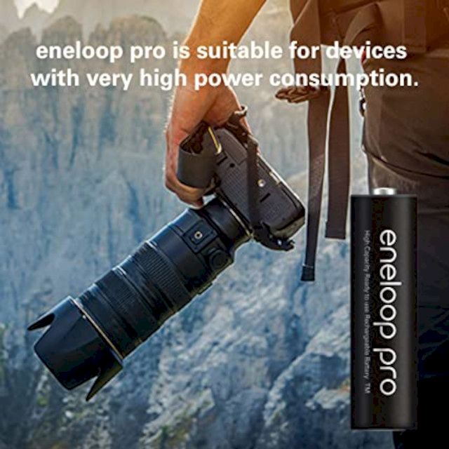 Piles Rechargeables Eneloop Pro NiMH AA HR6 1.2V 2450mAh BL2