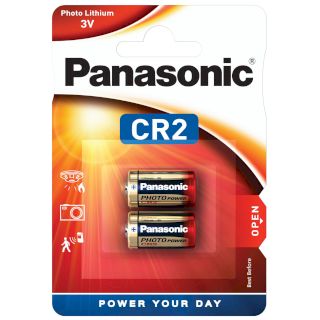 2 Piles CR2 Photo Lithium 3V 850mAh Panasonic