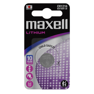 Pile Bouton CR1216 Lithium 3V 25mAh Maxell