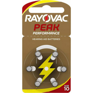 PILES 10 AUDITIVES Peak Performance 1.45V RAYOVAC