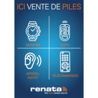 Chevalet A5 promotion piles RENATA