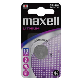 Pile Bouton CR1616 Lithium 3V 55mAh Maxell