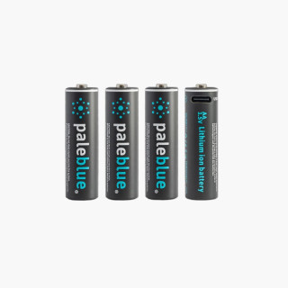 4 Piles Rechargeables USB-C AA 1.5V 1700mAh PALE BLUE