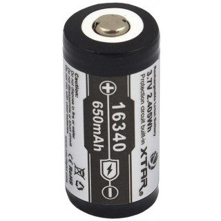 Batterie Li-ion 16340/CR123A 3.7V 650 mAh XTAR