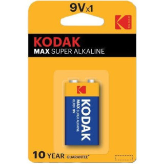 Pile alcaline 6LR61 Max Super Alkaline 9V BL1 KODAK