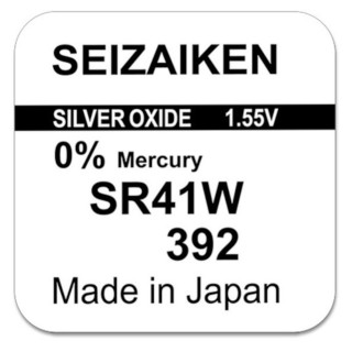 Pile SR41W oxyde argent 392 1.55V 45mah SEIZAIKEN