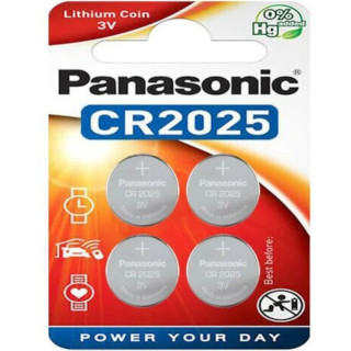 4 Piles Bouton CR2025 Lithium 3V 165mAh Panasonic